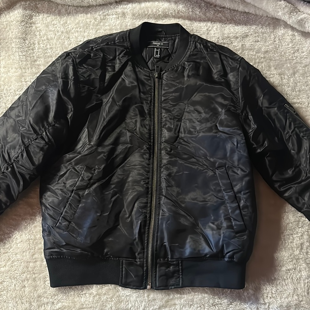 Size medium forever 21 shiny bomber